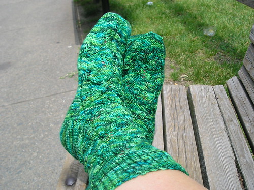 Green EL Socks 2