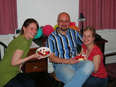 Karen with Virpi and Juhana