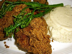 Spicy Fried Chicken with Southern Mashed Potatoes