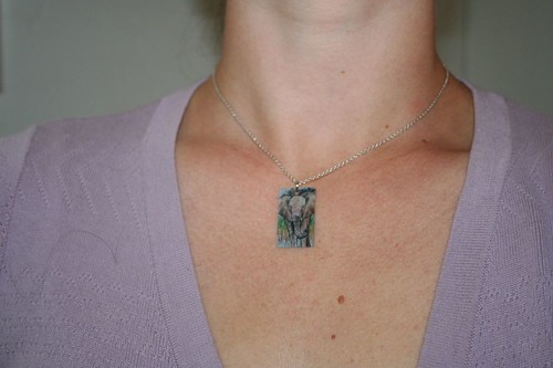 Elephant necklace by Queenthings