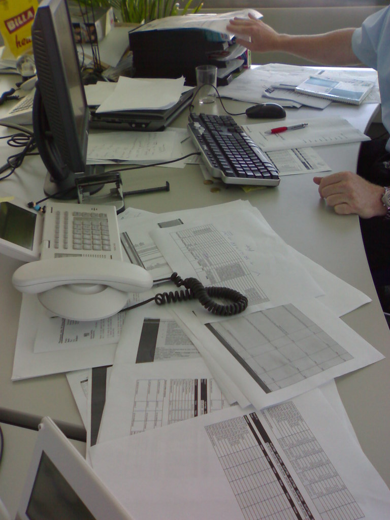 if you think your desk is untidy - look at that one ;o) --> j.t.´s desk!