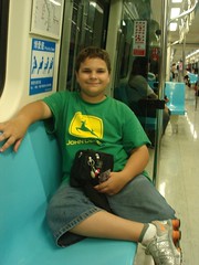 Sam on the Taipei MRT