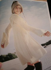 Rebecca White knit coat