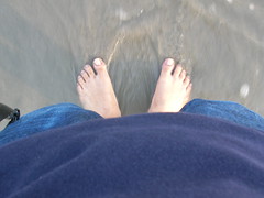 My feet... i reached the Atlantic Ocean!