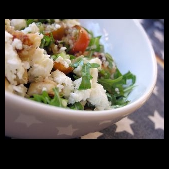 Not Mine - Quinoa Feta Halloumi Salad