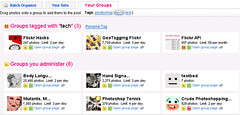 Flickr Groups Organiser - Lets you tag your groups