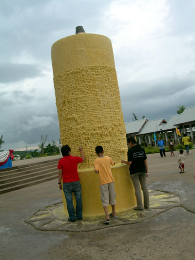 Giant Candle at Temple