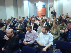 The crowd at Mobile Monday London, 8 June 2006