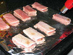 Flamed tuna