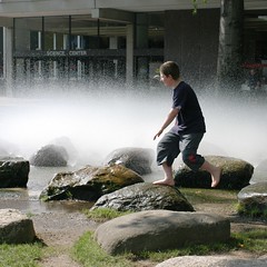 Harvard Science Center Fountain