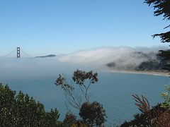 Golden Gate bridge in the sea mist