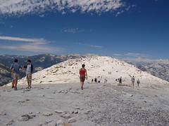The summit of Half Dome