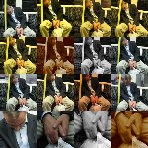 Asleep on the Northern Line (I have a new camera)