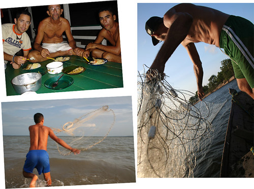 días de pesca con Luiz y Diego