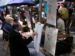 Porträttmålare på Place du Tertre