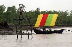 Fishing platform and boat