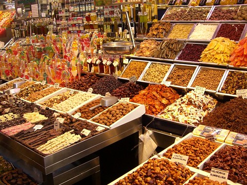Barcelona (España)- Mercado de la Boqueria (Butchery's market)