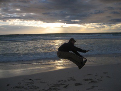 Jumping Lancein Beach
