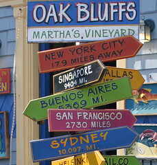 Colorful Signs at Oak Bluffs