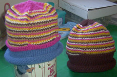 Two 76 Stitch Hats