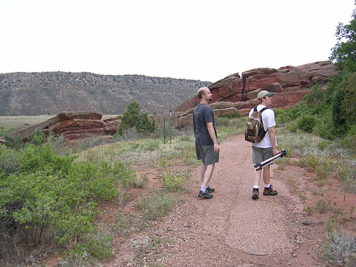 Rob and Kary, hiking