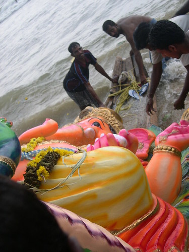 Ganapathy Immersion at Chennai on 03/09