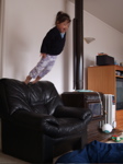 high jump by daughter