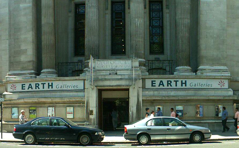 Earth Galleries, part of the Natural History Museum, entrance on Exibition Road.