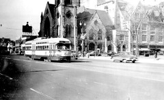 Detroit streetcar on Woodward Avenue
