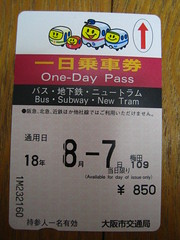 One-day Subway pass