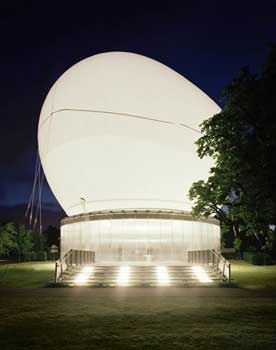 This year's Serpentine Pavilion, designed by Rem Koolhaas and Cecil Balmond (serpentinegallery.org)