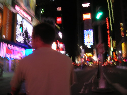 times square from pedicab