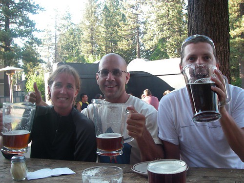 Julie, Pete and Scott with a little Ale