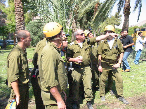 Israeli soldiers in Taba