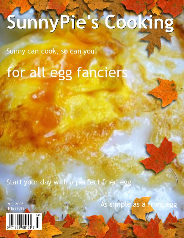 My creation - a Magazine Cover with my Fried Egg