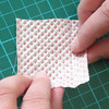 Folding kanzashi petals - step 1