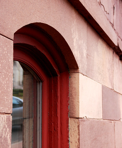 Red Window Frame, Red Sandstone