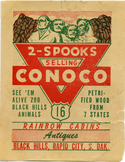 Decal: 2-Spooks Selling Conoco