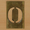 Brass Stencil Letter O