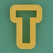 Pastry Cutter Letter T
