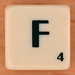 Scrabble Scramble Letter F