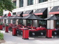 Restaurant patio, Fairfax Drive, Ballston