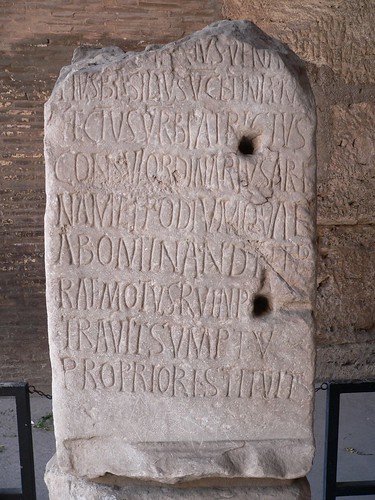 Colosseum inscription dated AD 484