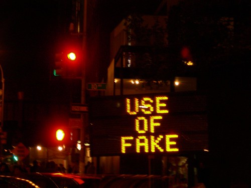 use of fake