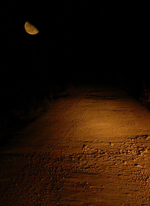 Luna en el camino