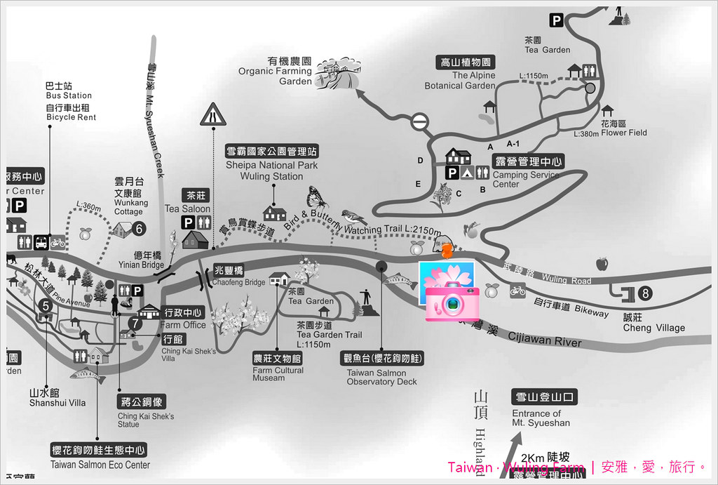 武陵农场赏樱地图(2)