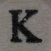 Wooden bead letter K