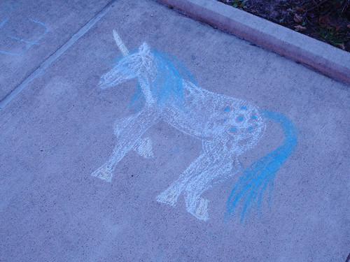 Unicorn in Chalk