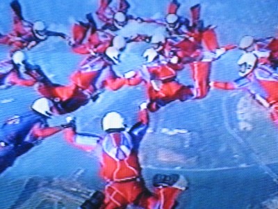 Singapore Red Lions - Skydivers
