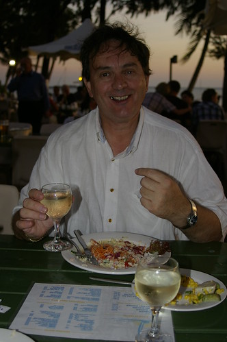 A meal at the  Darwin Sailing Club